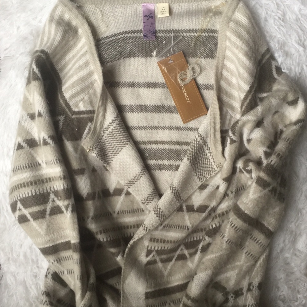 FRANCESCAS Aztec cardigan sweater